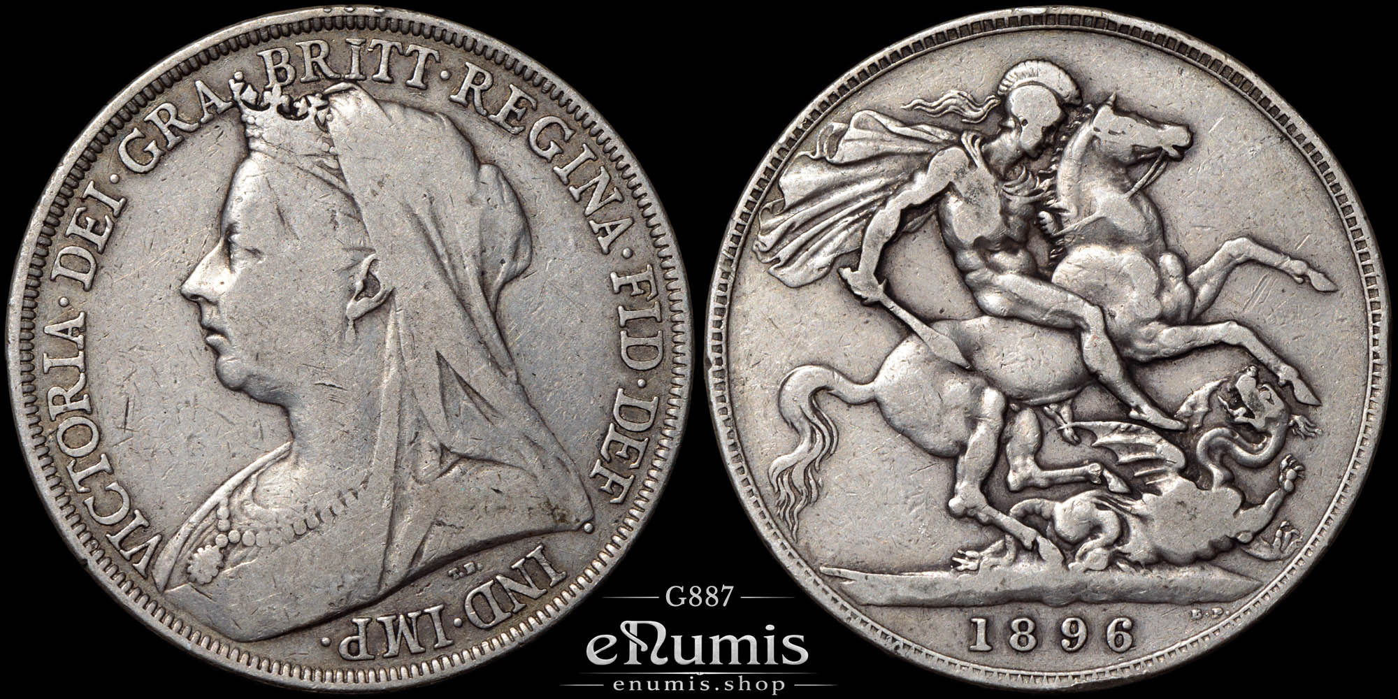 Great Britain, Victoria, Crown 1896, LX, aVF Great Britain, Victoria, Crown 1896, LX, aVF