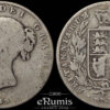 Great Britain, Victoria, Halfcrown 1849, Small date, Rare, Fine