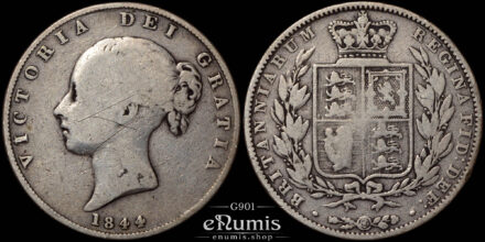 Great Britain, Victoria, Halfcrown 1844, Fine+