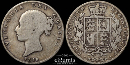 Great Britain, Victoria, Halfcrown 1845, Fine