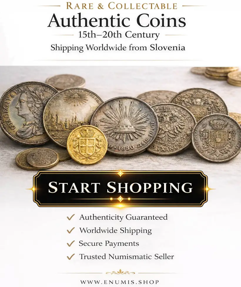 Authentic historical coins, shipping worldwide from Slovenia