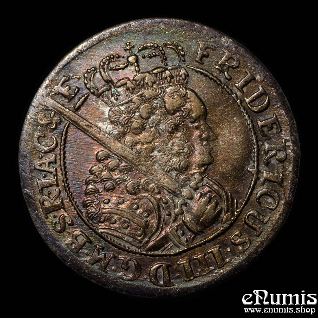 Germany, Brandenburg Prussia, Friedrich III, 18 Groschen 1699 SD, XF+ Germany, Brandenburg Prussia, Friedrich III, 18 Groschen 1699 SD, XF+