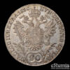 Austria, Franz I, 20 Kreuzer 1830 C, Prague, XF+