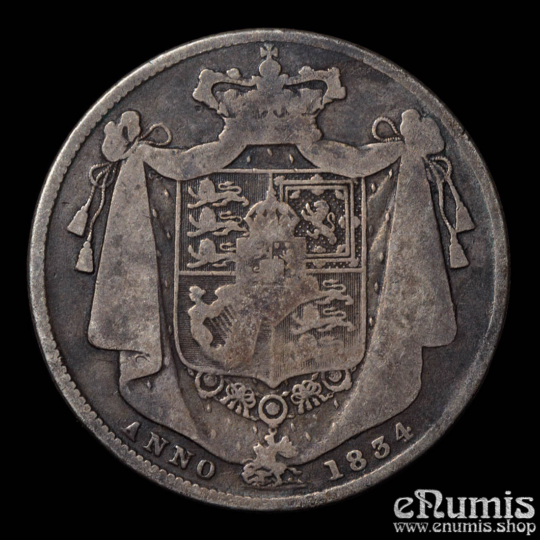 Great Britain, William IV, Halfcrown 1834, Fine