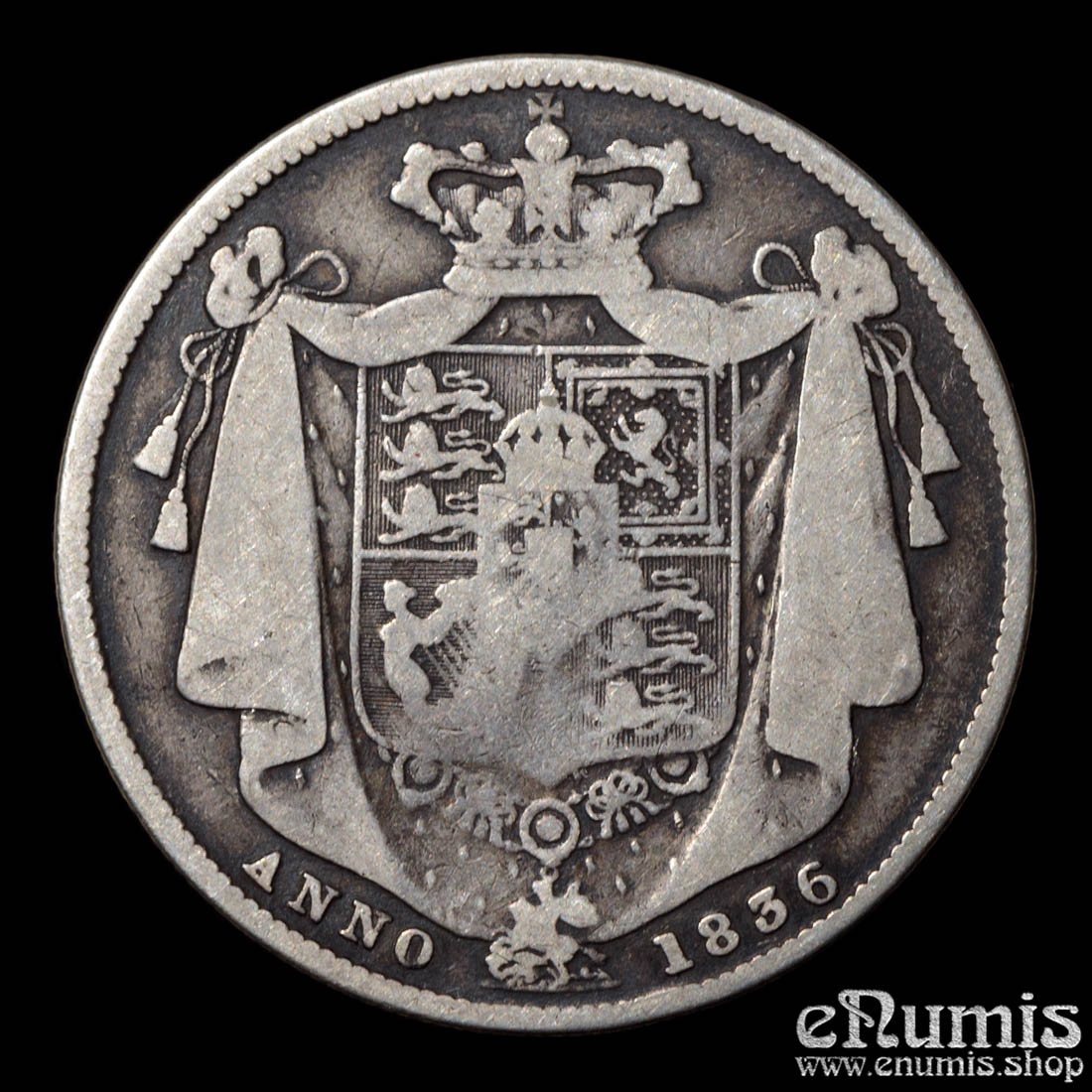 Great Britain, William IV, Halfcrown 1836, Fine