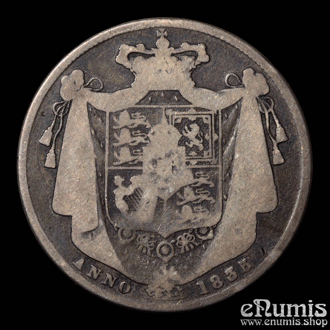 Great Britain, William IV, Halfcrown 1835, Scarce date, aFine