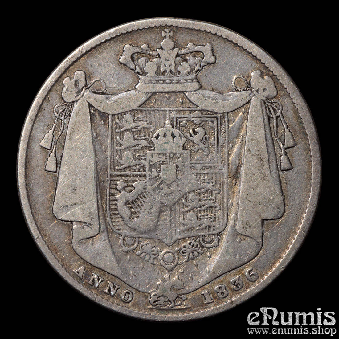 Great Britain, William IV, Halfcrown 1836, Fine+