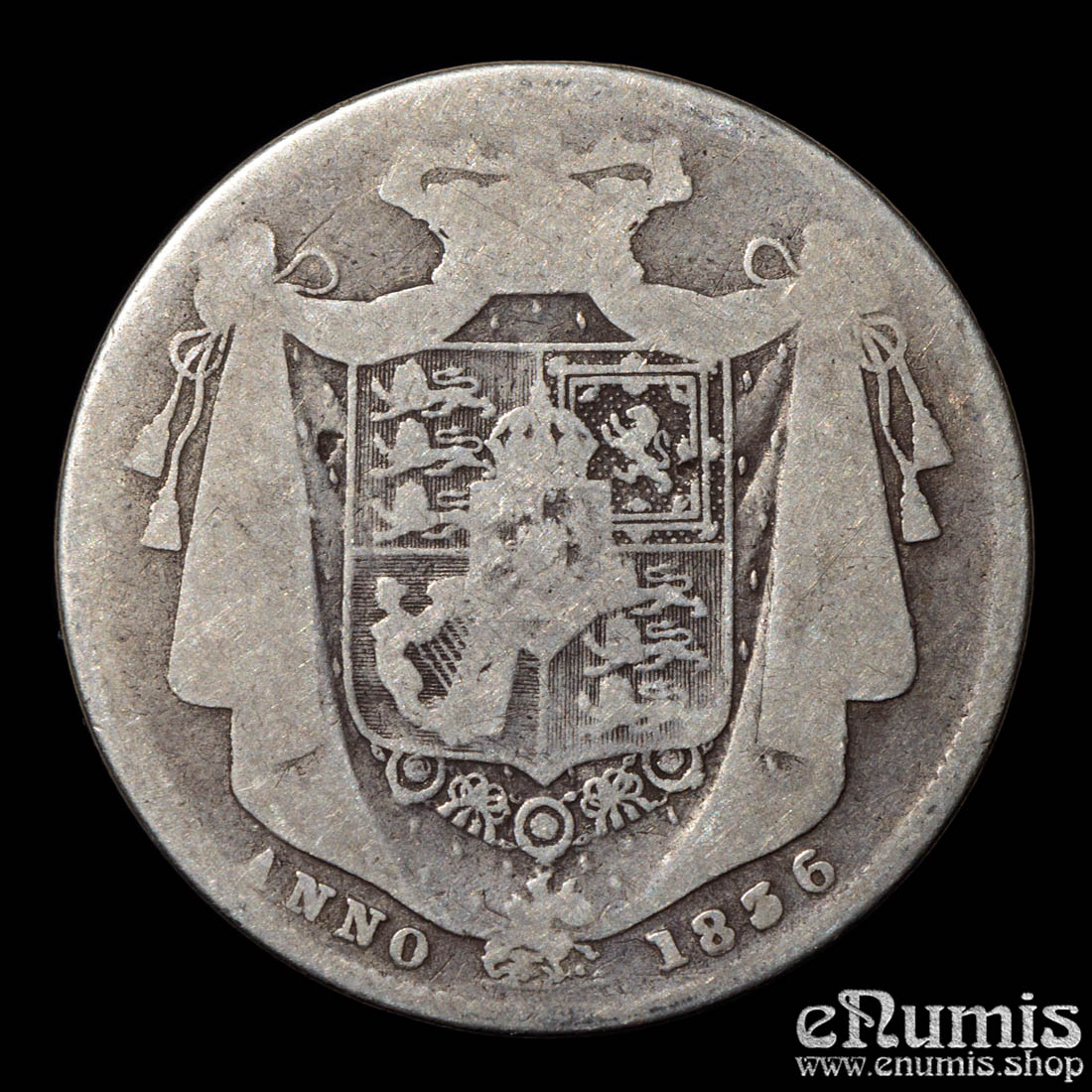 Great Britain, William IV, Halfcrown 1836, Fine