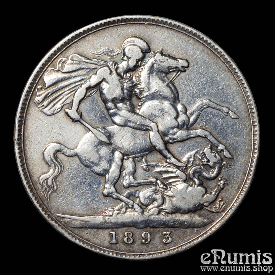 Great Britain, Victoria, Crown 1893, LVI, VF
