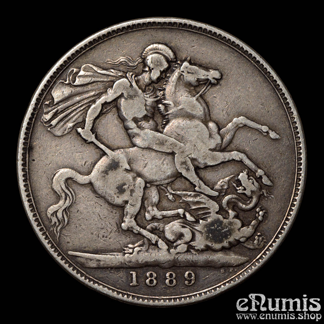 Great Britain, Victoria, Crown 1889, F-VF Great Britain, Victoria, Crown 1889, F-VF