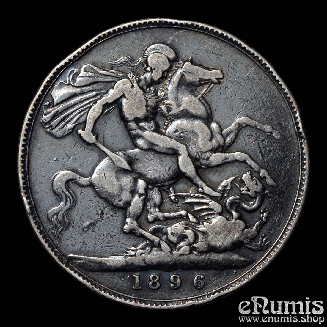 Great Britain, Victoria, Crown 1896, LX, F-VF