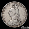 Great Britain, Victoria, Double Florin 1887, Roman I, aVF