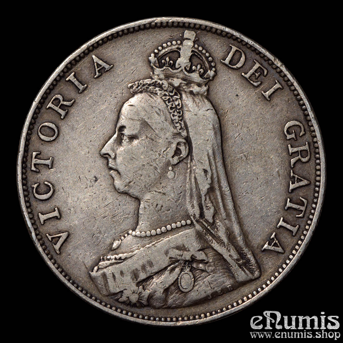 Great Britain, Victoria, Double Florin 1890, VF