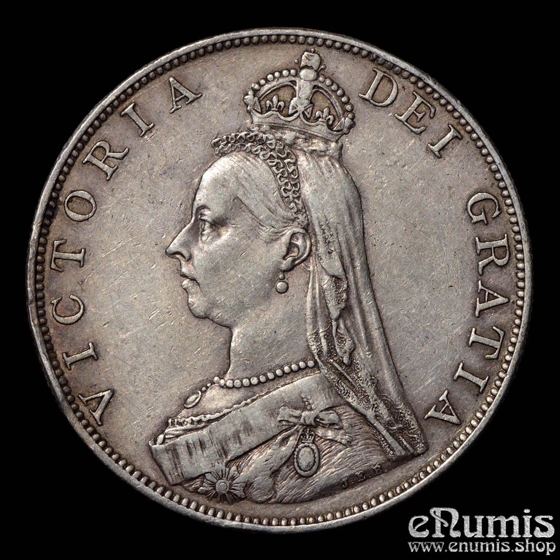 Great Britain, Victoria, Double Florin 1887, Roman I, aXF
