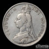 Great Britain, Victoria, Double Florin 1887, Arabic 1, F-VF