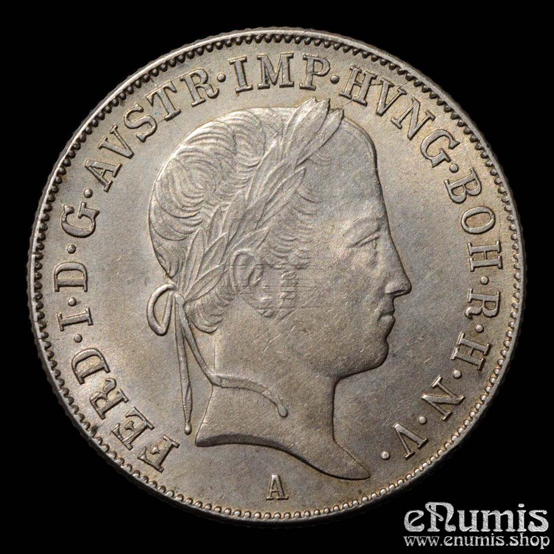 Austria, Ferdinand I, 20 Kreuzer 1848 A, UNC