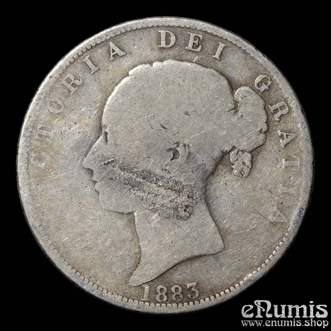 Great Britain, Victoria, Halfcrown 1883, VG Great Britain, Victoria, Halfcrown 1883, VG