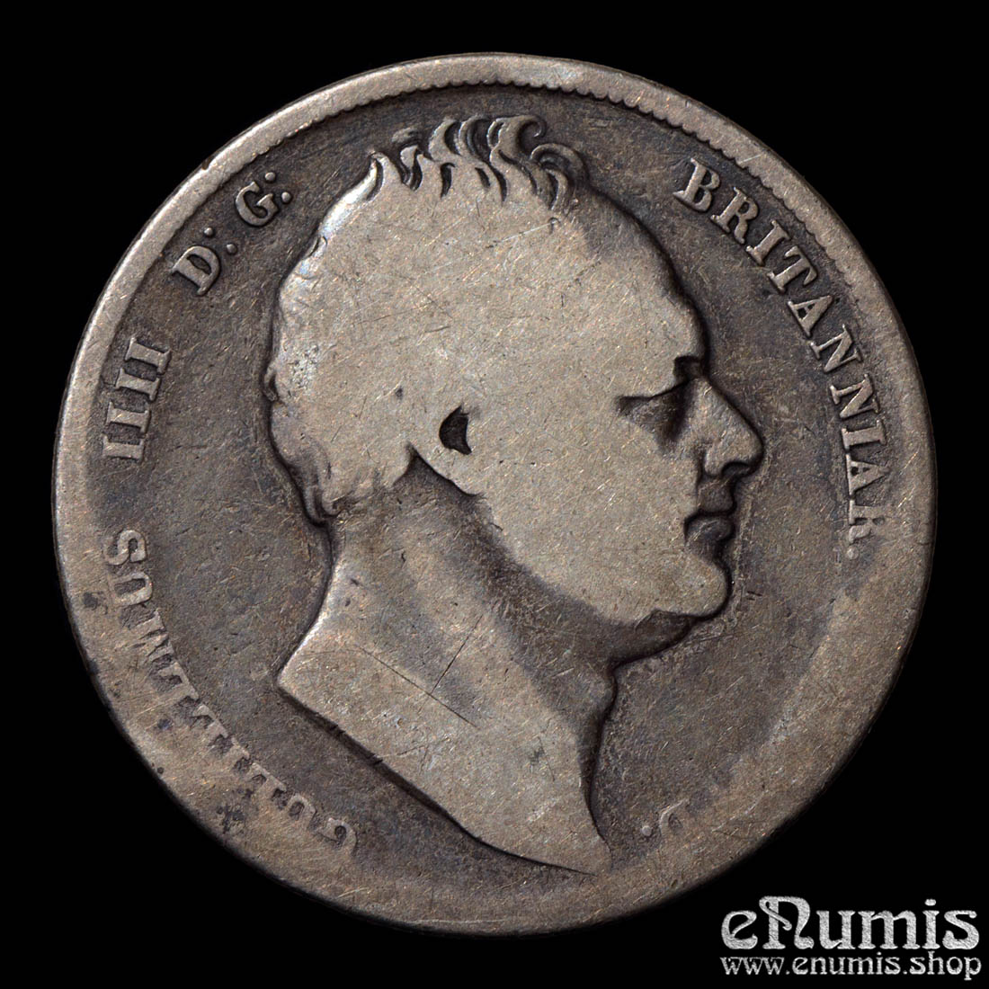 Great Britain, William IV, Halfcrown 1835, Scarce date, aFine