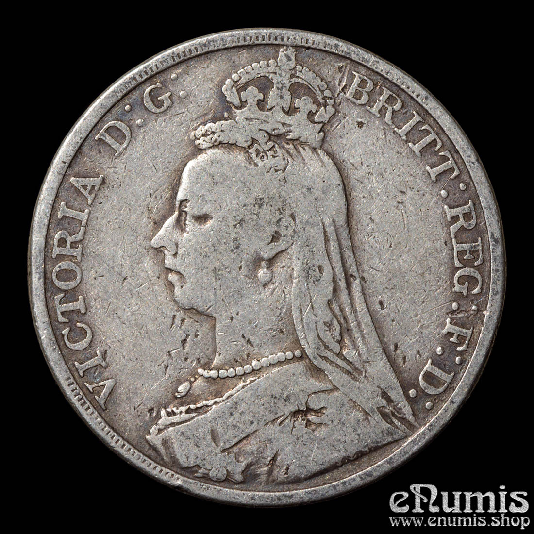 Great Britain, Victoria, Crown 1891, better date, Fine Great Britain, Victoria, Crown 1891, better date, Fine