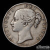 Great Britain, Victoria, Crown 1845, VIII, Cinquefoil, VF Great Britain, Victoria, Crown 1845, VIII, Cinquefoil, VF