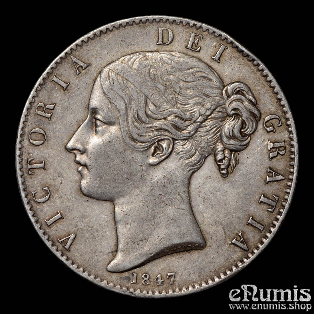 Great Britain, Victoria, Crown 1847, XF+