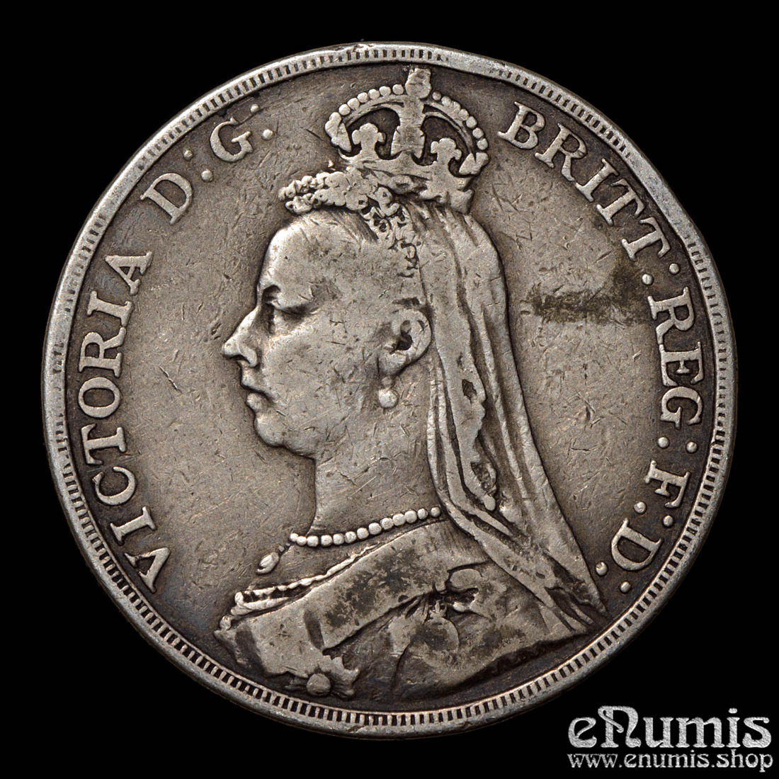 Great Britain, Victoria, Crown 1889, F-VF Great Britain, Victoria, Crown 1889, F-VF