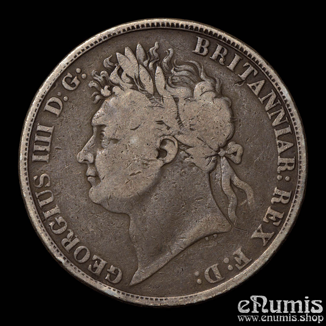 Great Britain, George IV, Crown 1821, Secundo, Fine+