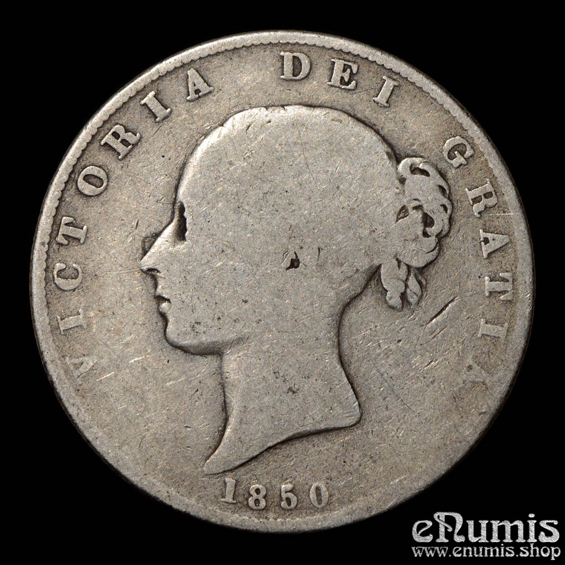 Great Britain, Victoria, Halfcrown 1850, Fine Great Britain, Victoria, Halfcrown 1850, Fine