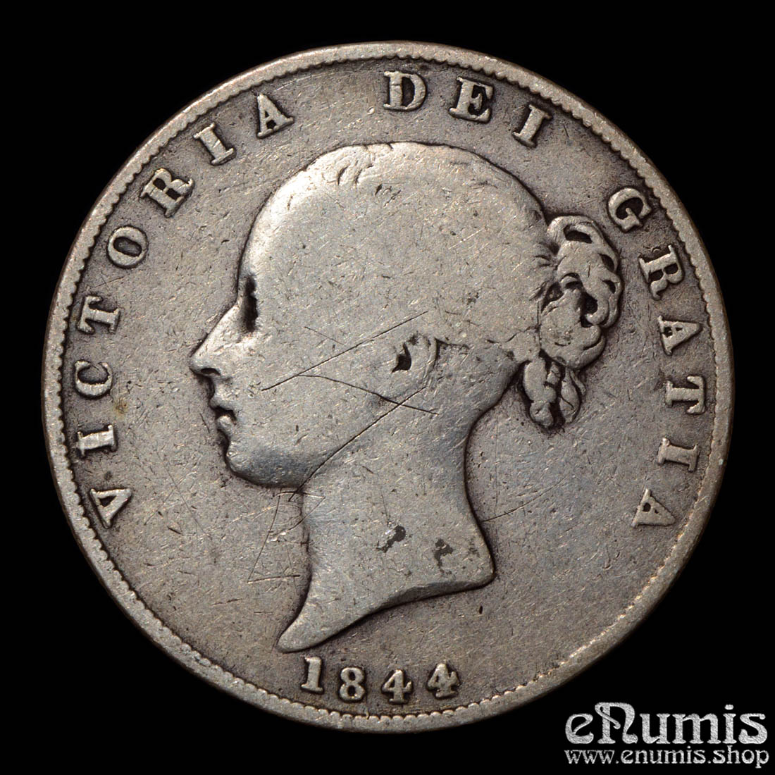 Great Britain, Victoria, Halfcrown 1844, Fine+