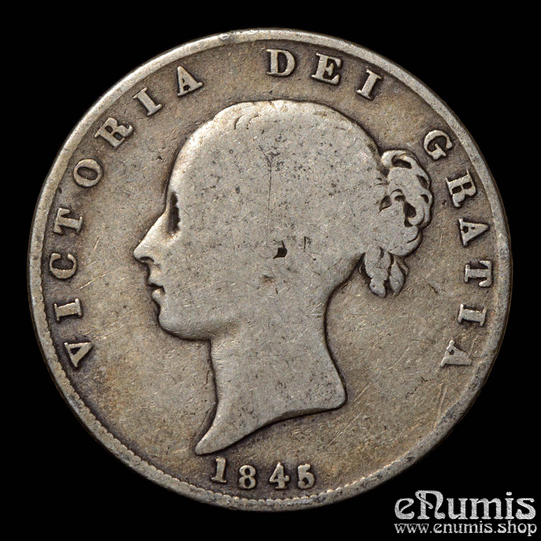 Great Britain, Victoria, Halfcrown 1845, Fine