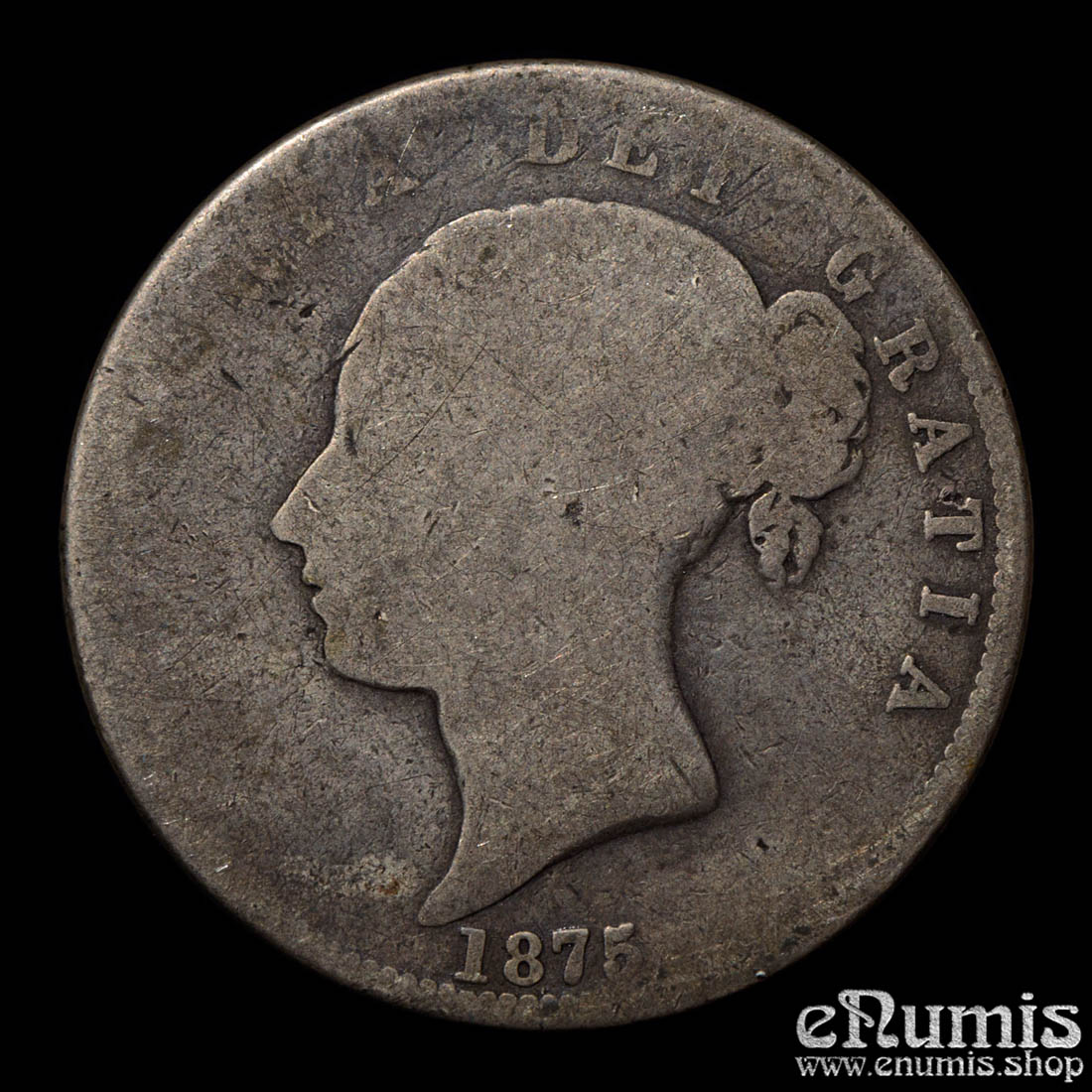 Great Britain, Victoria, Halfcrown 1875, toned, Good