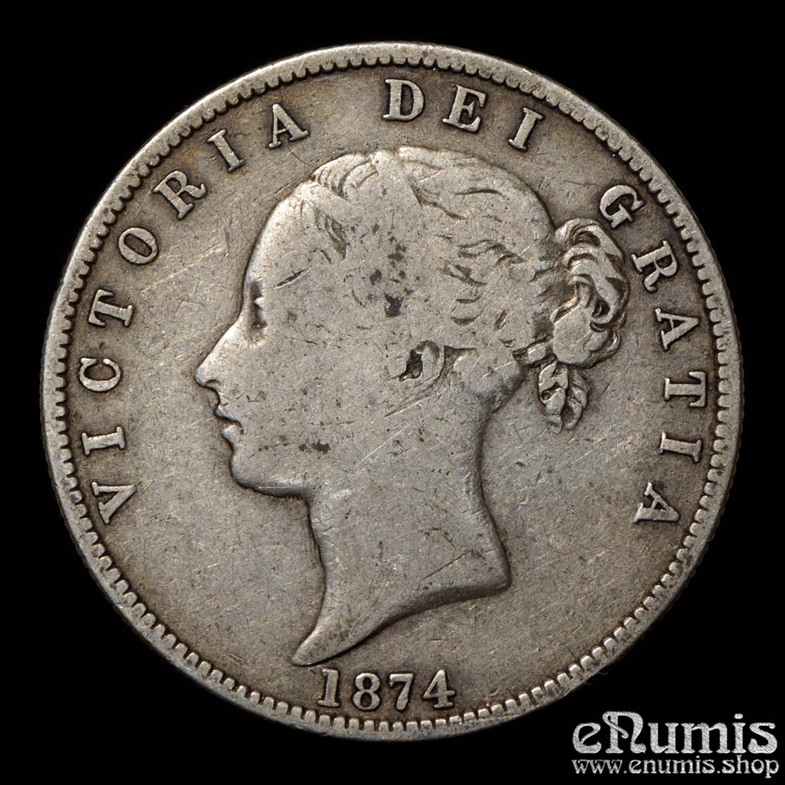 Great Britain, Victoria, Halfcrown 1874, aVF