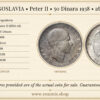 YUGOSLAVIA, Peter II, 50 Dinara 1938, aUNC