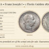 AUSTRIA, Franz Joseph I, 1 Florin Gulden 1879, UNC