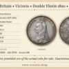 Great Britain, Victoria, Double Florin 1890, VF-XF