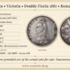 Great Britain, Victoria, Double Florin 1887, Roman I, VF-XF