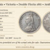 Great Britain, Victoria, Double Florin 1887, Arabic 1, F-VF