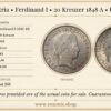 Austria, Ferdinand I, 20 Kreuzer 1848 A, UNC