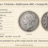 Great Britain, Victoria, Halfcrown 1887, Young Head, VF/VF+ Great Britain, Victoria, Halfcrown 1887, Young Head, VF/VF+