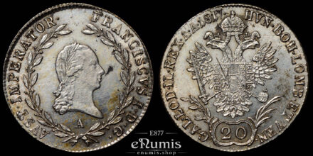 Austria, Franz I, 20 Kreuzer 1817 A, UNC
