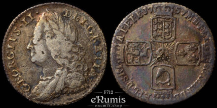 Great Britain, George II, Sixpence 1757, VF