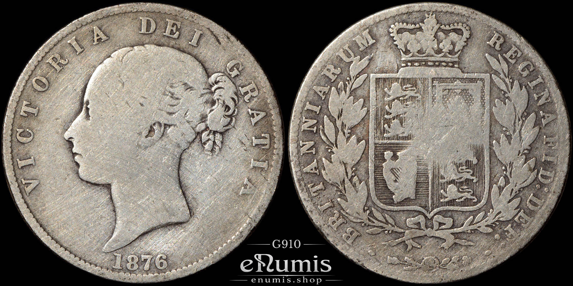 Great Britain, Victoria, Halfcrown 1876, Fine