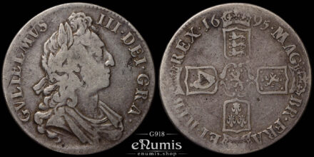 Great Britain, William III, Crown 1695, SEPTIMO, VF
