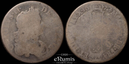Great Britain, Charles II, Crown 1672, Vicesimo Qvarto, Good