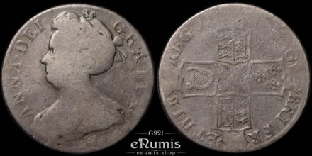 Great Britain, Anne, Crown 1707, Sexto, Edinburgh, aFine