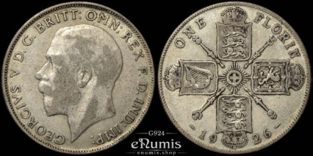 Great Britain, George V, Florin 1926, VF+