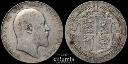 Great Britain, Edward VII, Halfcrown 1909, Scarce, VF