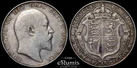 Great Britain, Edward VII, Halfcrown 1902, VF+
