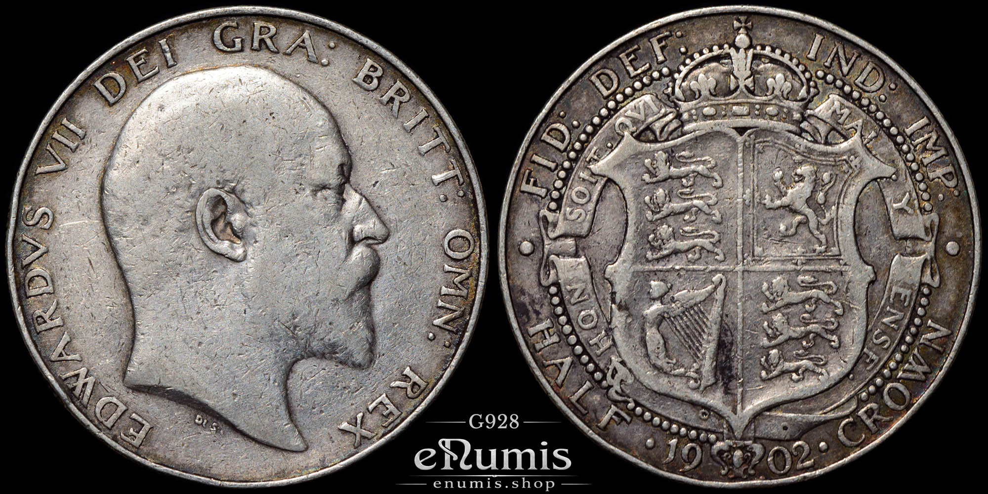 Great Britain, Edward VII, Halfcrown 1902, VF+