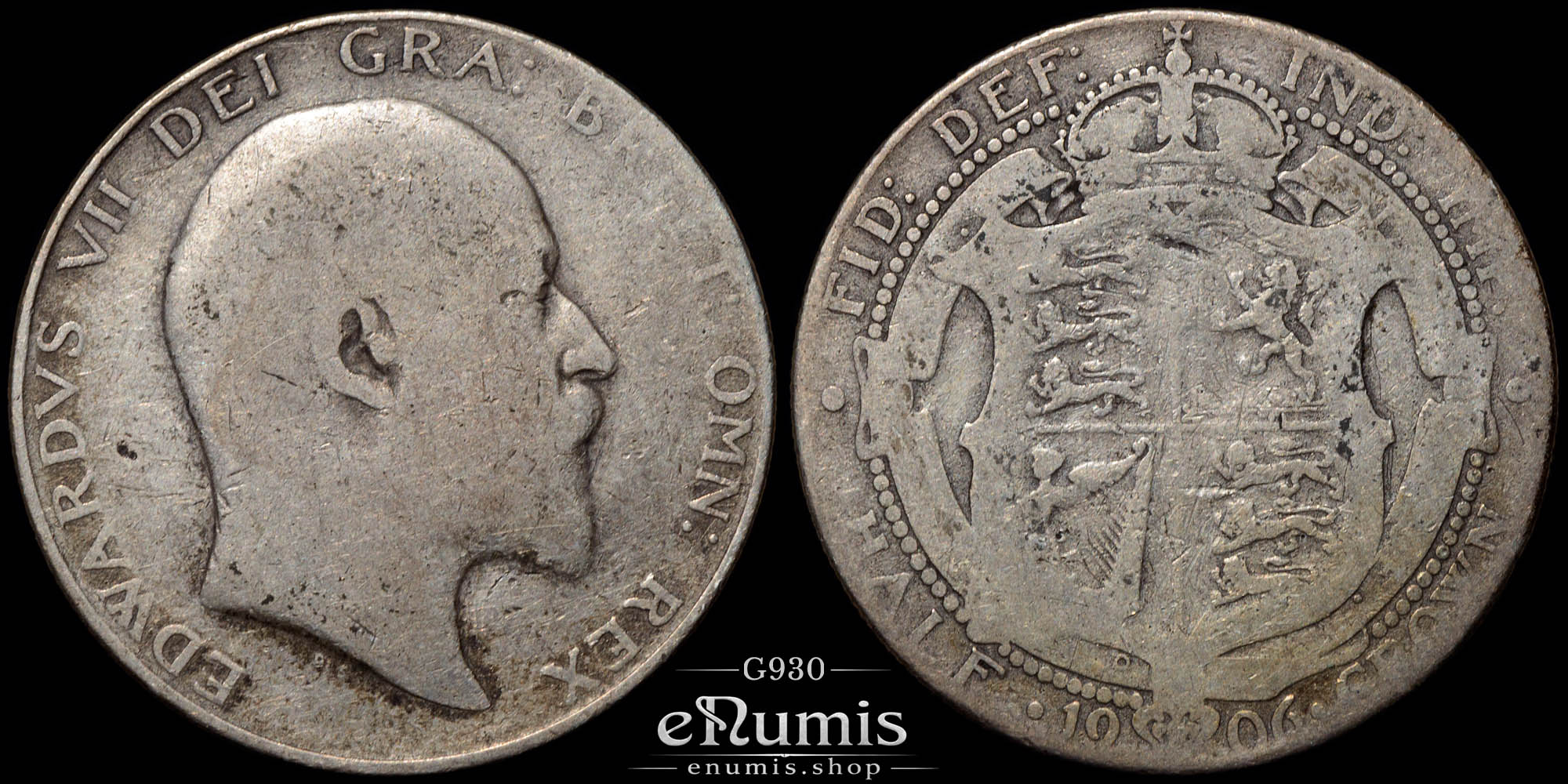 Great Britain, Edward VII, Halfcrown 1906, Fine Great Britain, Edward VII, Halfcrown 1906, Fine